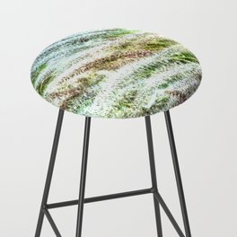 green and white fluffy foliage Bar Stool