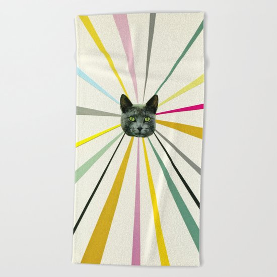 Cat's Eyes Beach Towel