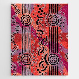 Authentic Aboriginal Art - The Search for Bush Tucker Jigsaw Puzzle