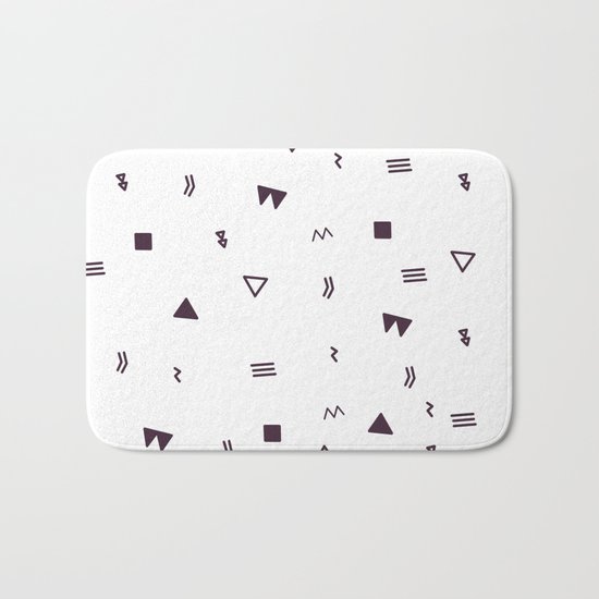 Black and white pattern Bath Mat