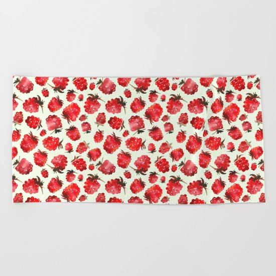 Raspberry vibes Beach Towel