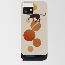 Abstraction_CAT_PLANET_GALAXY_WORLD_CIRCLE_POP_ART_0406A iPhone Card Case