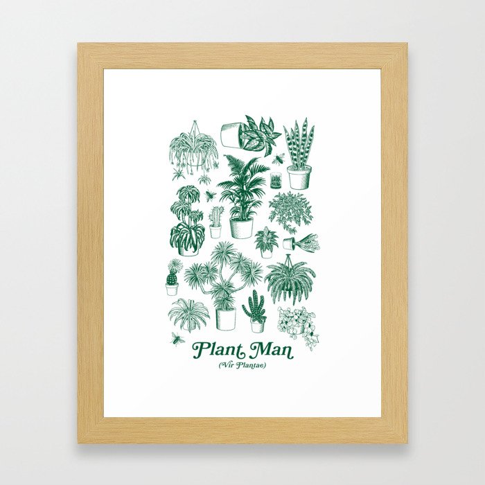 Plant Man (Vir Plantae) Framed Art Print