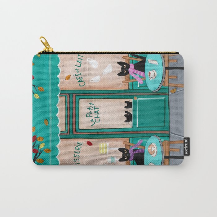 Paris Cafe for Cats Carry-All Pouch