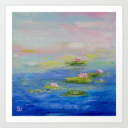 Water lilies Art Print