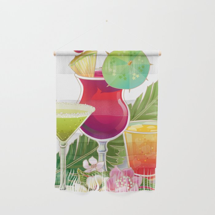 Topical Drinks2 Wall Hanging