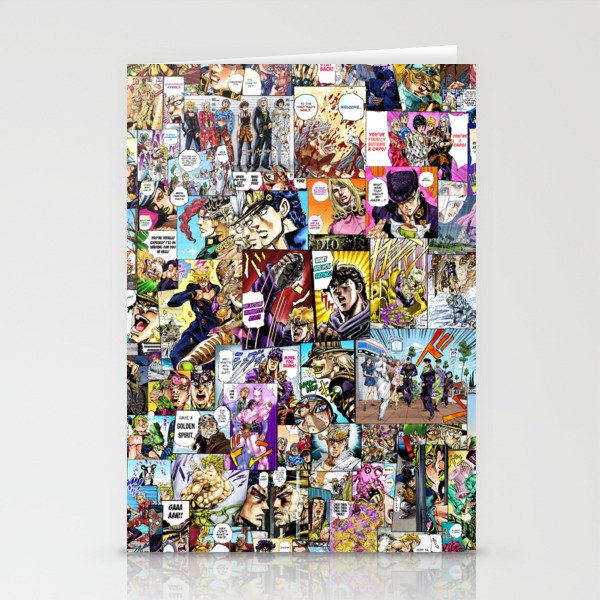 Society6 Jojo S Bizarre Adventure Colored Manga Panel Collage