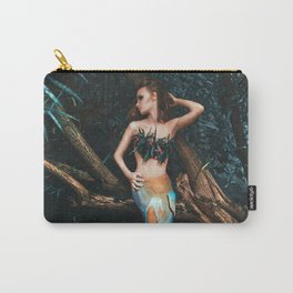 Mermaids of the tropical Amazon river basin; magical realism fantasy female mermaid portrait color photograph / photography Carry-All Pouch