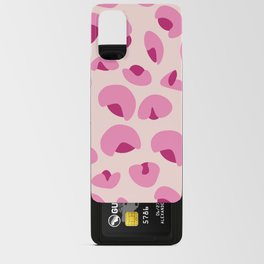 Abstract Seamless Leopard Print Pattern - Magenta and Pale Pink Android Card Case