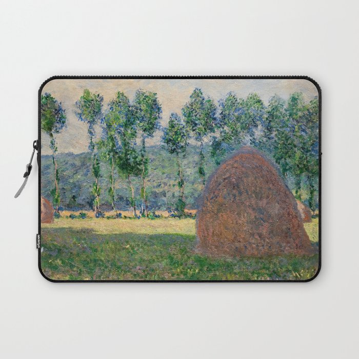 Claude Monet - Haystacks near Giverny Laptop Sleeve