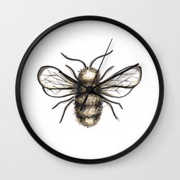 Bumble Bee - Katrina Niswander Wall Clock | Curiosity, Bee, Bees, Watercolor, Entomology, Insect, Honey, Buzz, Garden, Wings 