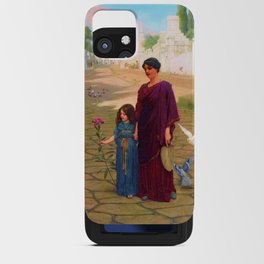 Outside The Gate Of Pompeii The Flower Girl "Girl with a beautiful transparent Summer orange Dress"  iPhone Card Case