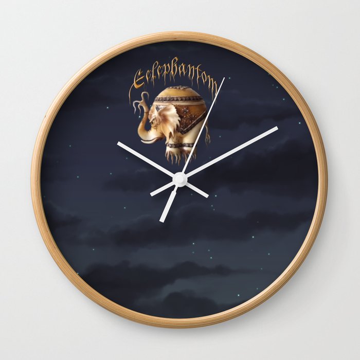 Night Elephantom Wall Clock