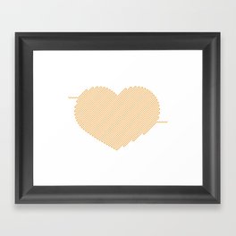 Heart Circuit Framed Art Print