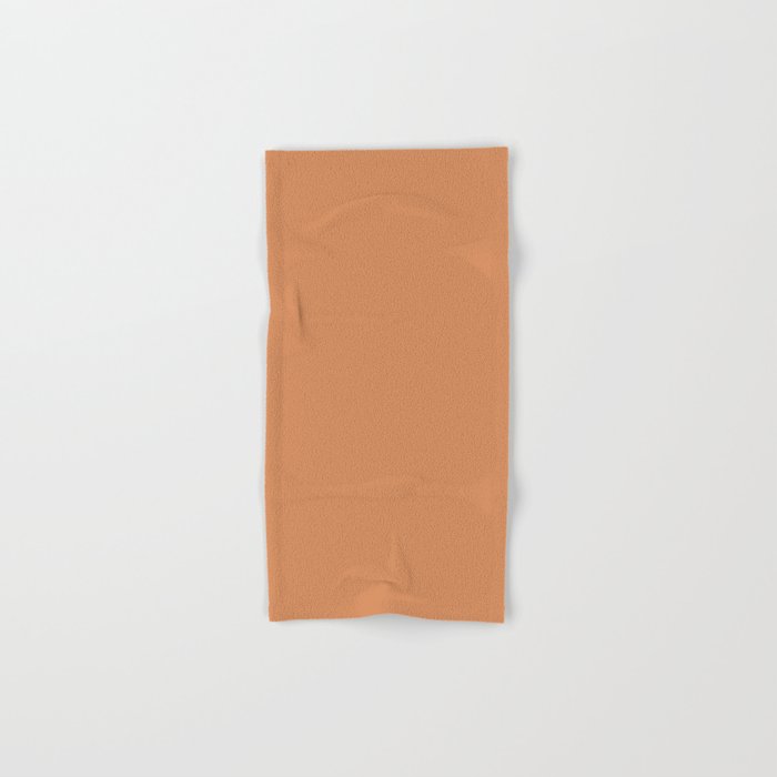 Raw Sienna - solid color Hand & Bath Towel
