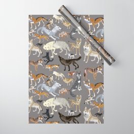 Wolves of the world 1 Wrapping Paper