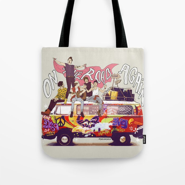 " ON THE ROAD AGAIN " Tote Bag
