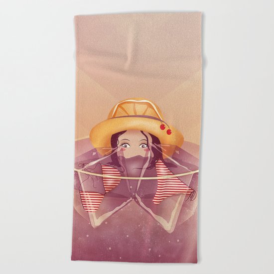 Summer Drink Beach Towel