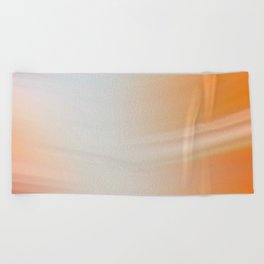 Rainbow Colorful Abstract Wave Pattern Beach Towel