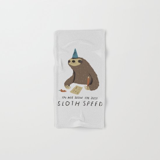 sloth speed Hand & Bath Towel