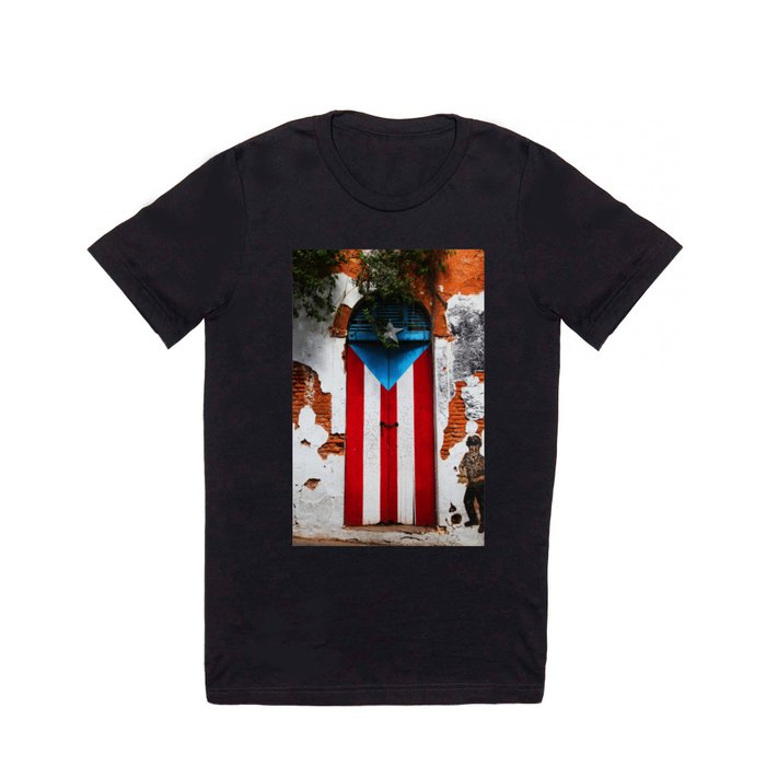 PUERTO RICO FLAG DOOR T Shirt