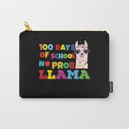 Days Of School 100th Day 100 Kawaii Llama Alpaca Carry-All Pouch