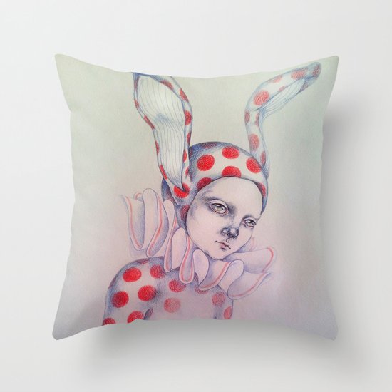 The card of hearts Throw Pillow