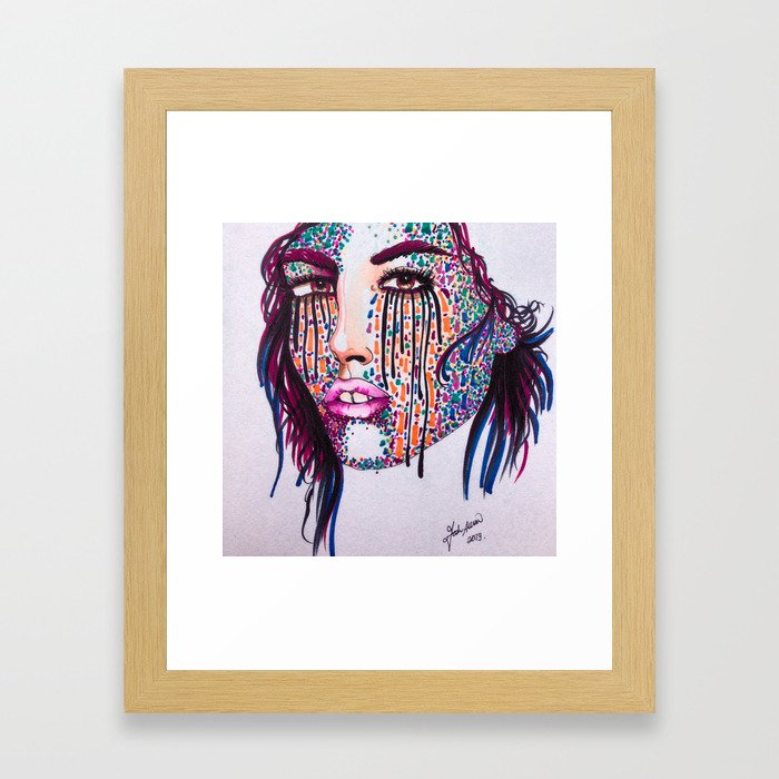 Starry Face  Framed Art Print