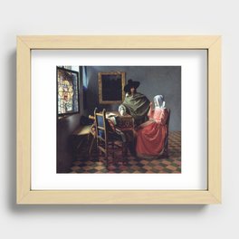 art of johannes vermeer Recessed Framed Print