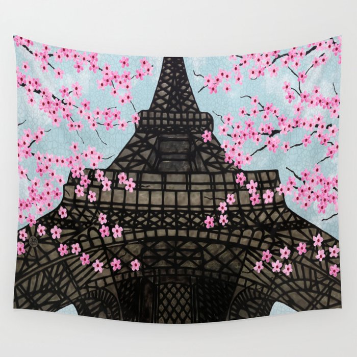 The Eiffeltower Wall Tapestry