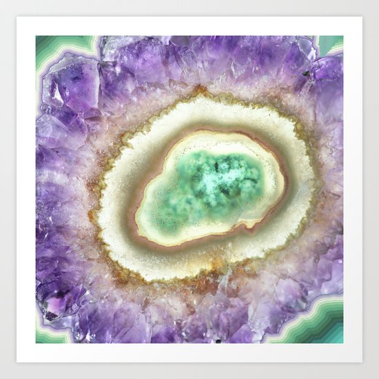WITHIN AMETHYST Art Print