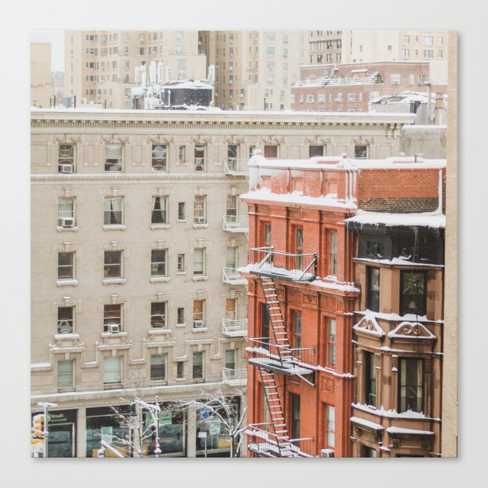 Upper West Side Snow Globe - NYC Photography Canvas Print