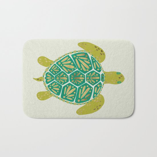 Green Sea Turtle Bath Mat