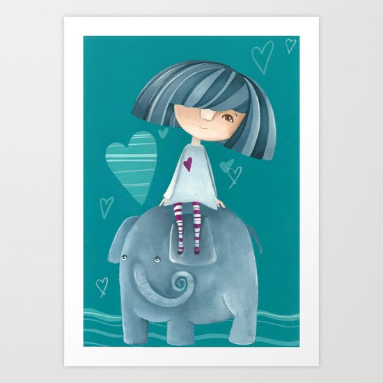 Elephant Art Print