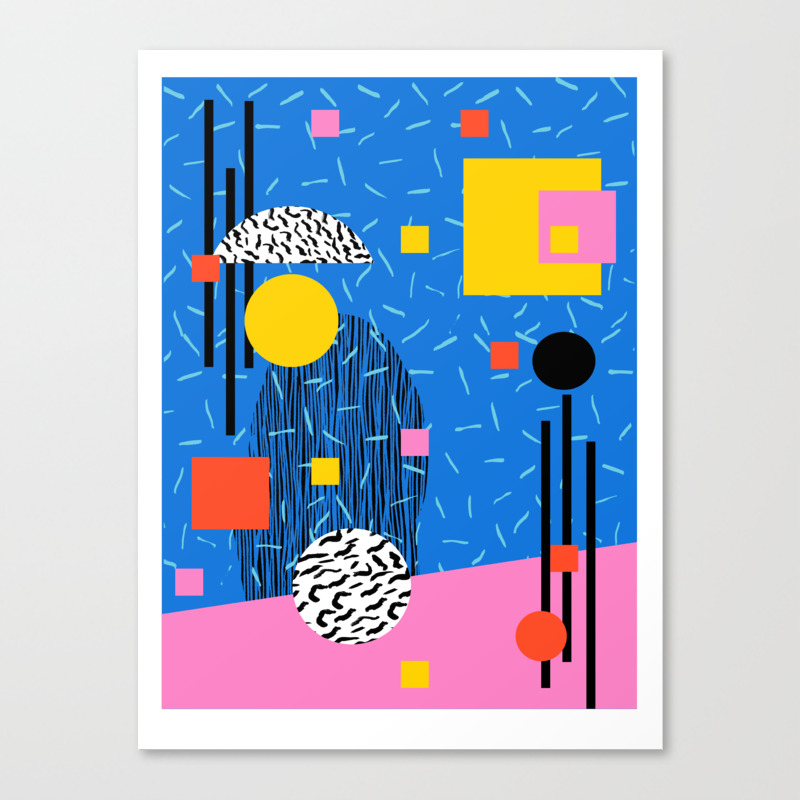 Crank 80s Retro Throwback Minimal Abstract Painting Memphis