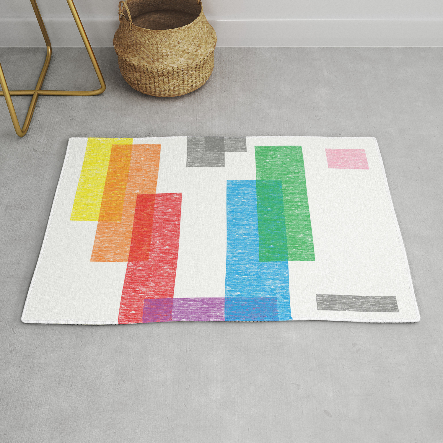 Crayola Abstract Crayon Art Rug By Bluetoothbrush Society6