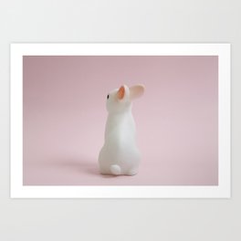 Sulky bunny Art Print