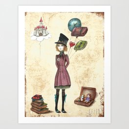 Le voyage de Lucie Art Print