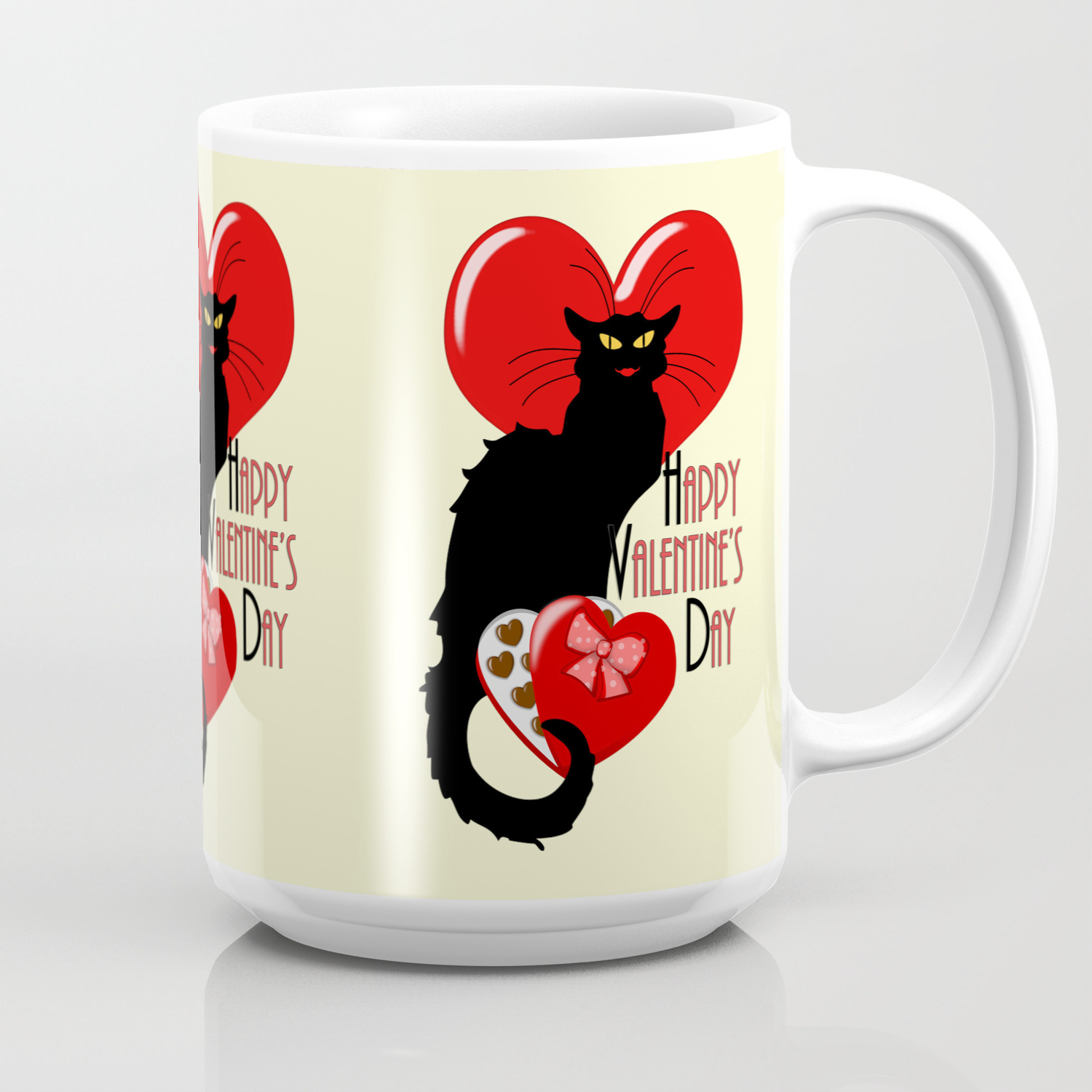 Le Chat Noir With Chocolate Candy Gift Coffee Mug By Gx9designs Society6