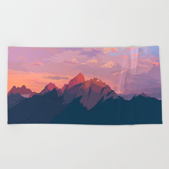 Sunset Hues Beach Towel