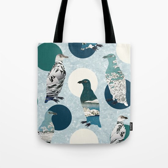 Penguin Polka Tote Bag