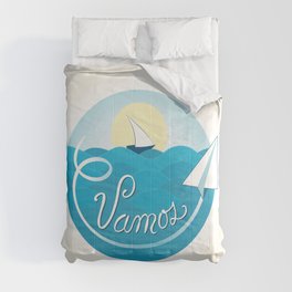 Vamos (Let's go) - Beach Comforter