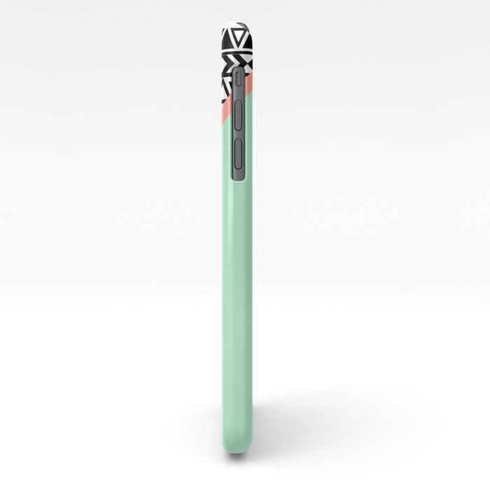 Block | Black White Aztec Pattern Mint Green Color Block ...