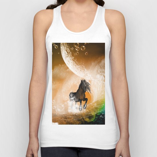 Running horse Unisex Tank Top