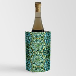 Liquid Light Series 75 ~ Colorful Abstract Fractal Pattern Wine Chiller