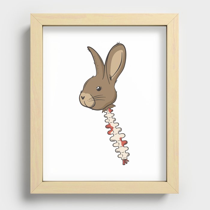 Bunny Bones Recessed Framed Print