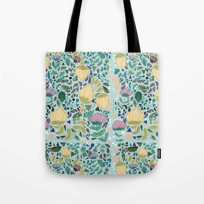 Flower Pattern Tote Bag by Jo Cheung Illustration | Society6