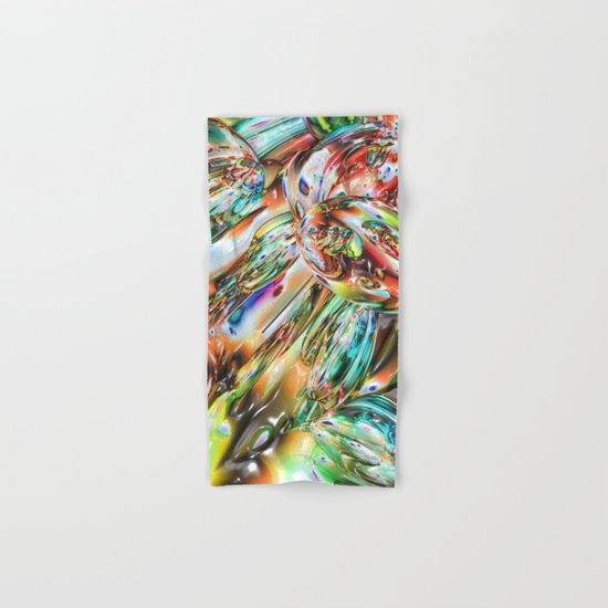 Colorful Melted Glass Hand & Bath Towel