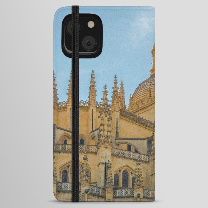 Spain Photography - The Historical Cathedral In Segovia iPhone Wallet Case