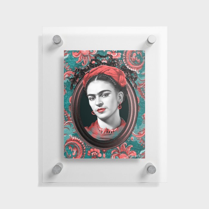 ICONIC Famous Ladies Collection oi11-02 Contemporary Eclectic Modern Victorian Digital Artwork Floating Acrylic Print